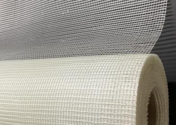 Witte Weerstand tegen Glasvezeldraad Op hoge temperatuur Mesh Plain 60g 4x4mesh