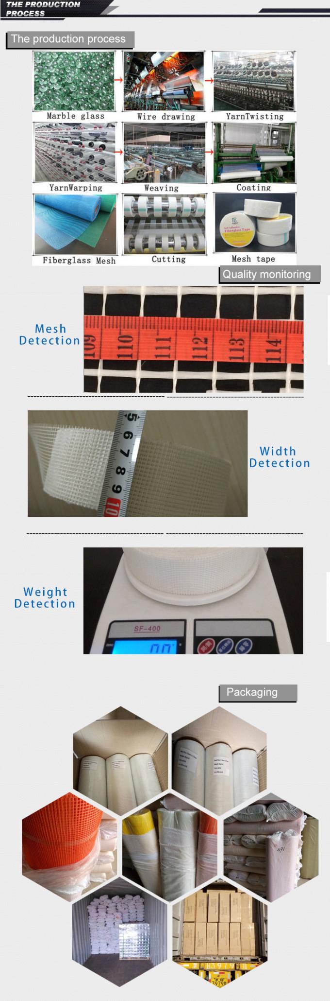 Hoogtemperatuur glasvezel mesh 10x10 mesh 80g/m2 Twill geweven 6